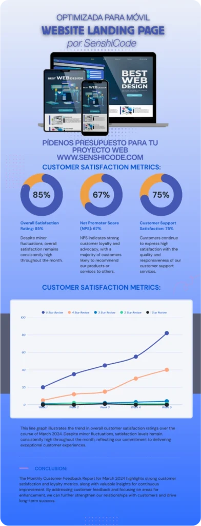 Landing page optimizada para móvil — diseño web profesional y desarrollo web a medida por SenshiCode