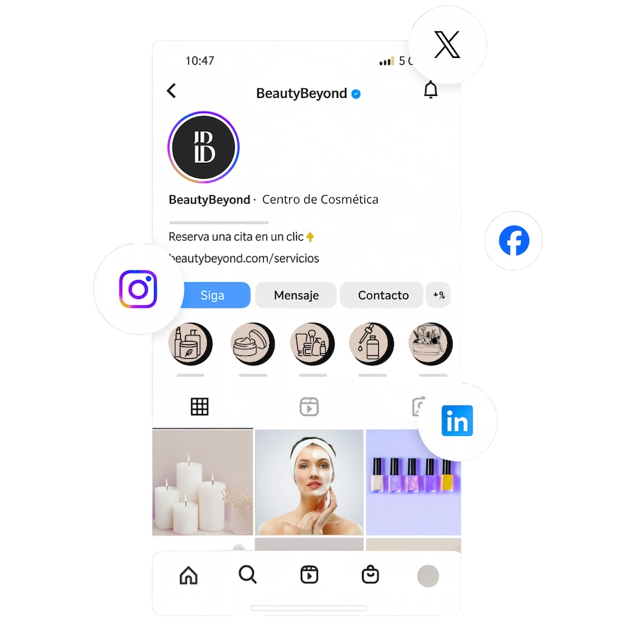 sistema reservas online desde redes sociales